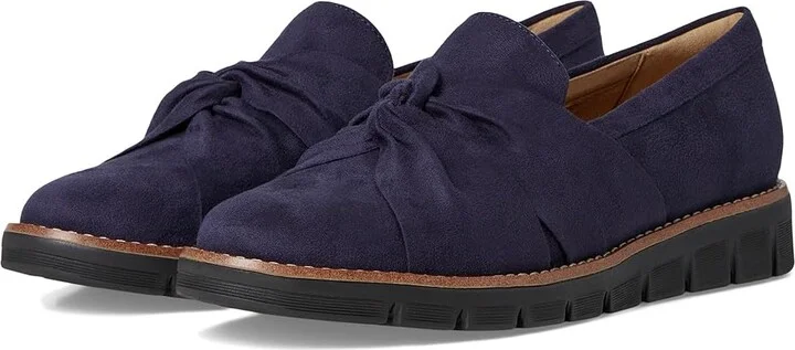 Easy Spirit Vitalia Women's Flat Shoes Dark Blue : 5.5 M (B), Textile