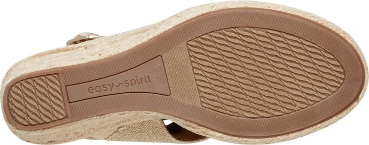 Easy Spirit Women's Ariane Espadrille Wedge Sandals - Black/Silver - Image 9