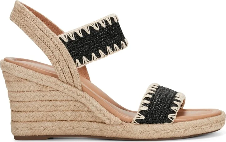 Easy Spirit Women's Ariella Espadrille Wedge Sandals - Gold/Natural - Image 6