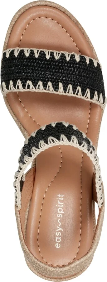 Easy Spirit Women's Ariella Espadrille Wedge Sandals - Gold/Natural - Image 8