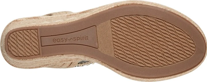 Easy Spirit Women's Ariella Espadrille Wedge Sandals - Gold/Natural - Image 9