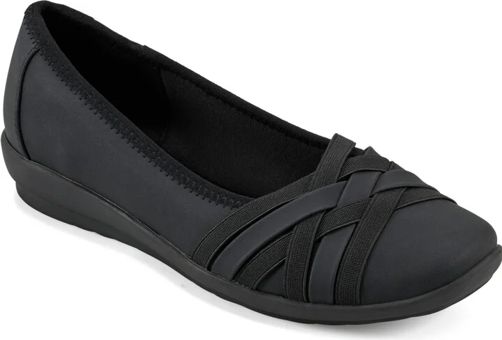 Easy Spirit Women's Avva Woven Slip-On Ballet Flats