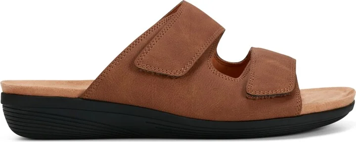 Easy Spirit Women's Bowen Double Band Low Wedge Sandals - Image 10