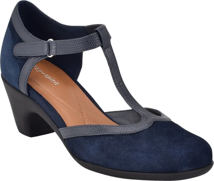 Easy Spirit Women's Cara T-Strap Heels