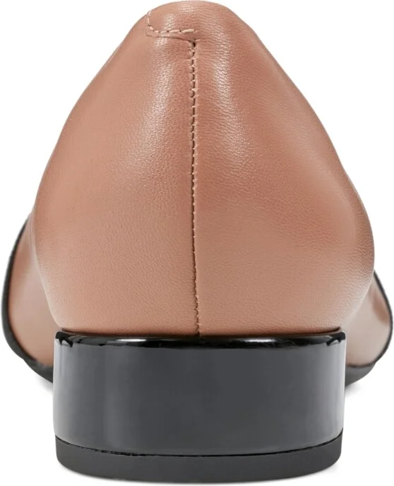 Easy Spirit Women's Casta eFlex Low Block Heel Pumps - Cognac/Black - Image 3