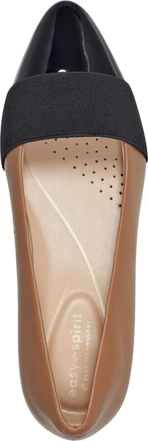 Easy Spirit Women's Casta eFlex Low Block Heel Pumps - Cognac/Black - Image 4