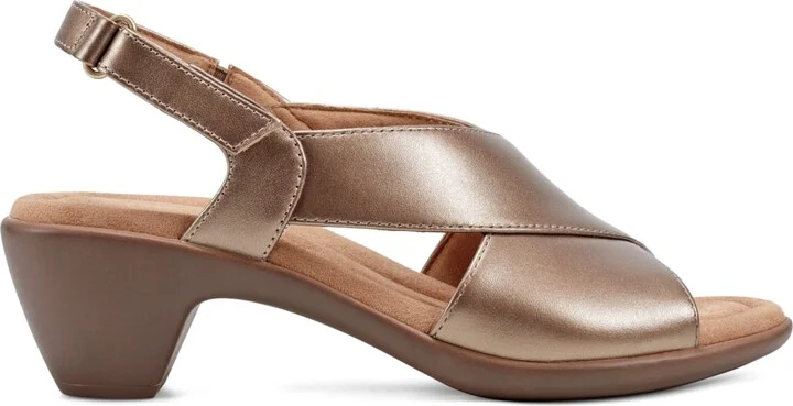 Easy Spirit Women's Chantal Crisscross Low Heel Sandals - Image 6