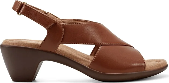 Easy Spirit Women's Chantal Crisscross Low Heel Sandals - Image 10