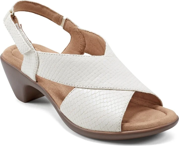 Easy Spirit Women's Chantal Crisscross Low Heel Sandals