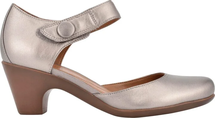 Easy Spirit Women's Clarice Mary Jane Block Heel Pumps - Image 2
