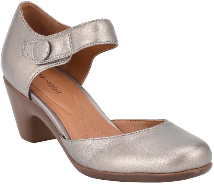 Easy Spirit Women's Clarice Mary Jane Block Heel Pumps