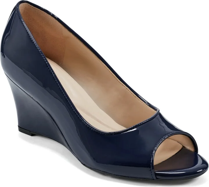 Easy Spirit Women's Coleen Open-Toe Slip-On Dress Wedges