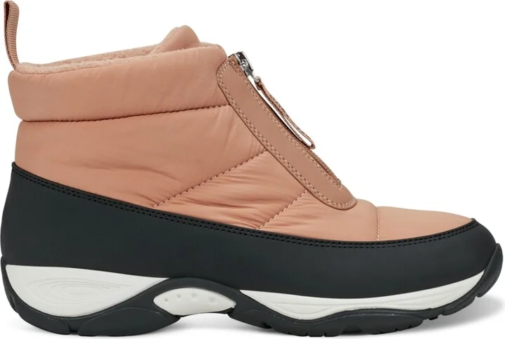 Easy Spirit Women's Edele Cold Weather Casual Booties - Camel/Black - Image 2