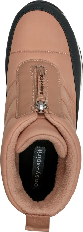 Easy Spirit Women's Edele Cold Weather Casual Booties - Camel/Black - Image 4