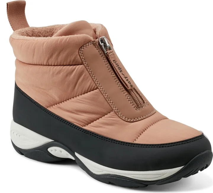 Easy Spirit Women's Edele Cold Weather Casual Booties - Camel/Black