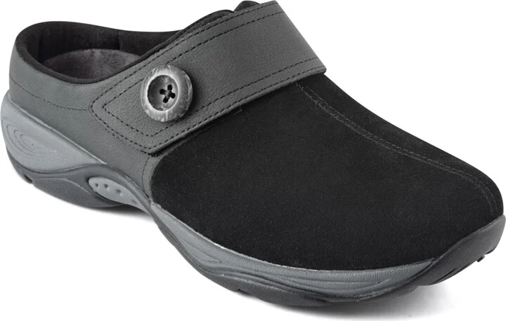 Easy Spirit Women's Edline Button Strap Slip-On Mules