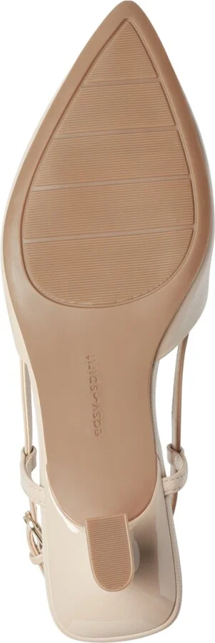 Easy Spirit Women's Havana eFlex Slingback Kitten Heel Pumps - Leopard Suede/Black Leather - Image 9