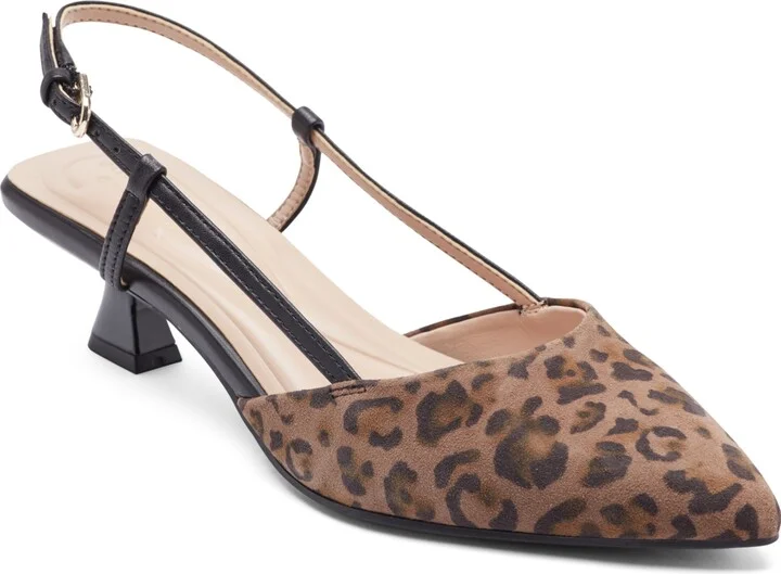 Leopard Suede,black Leather