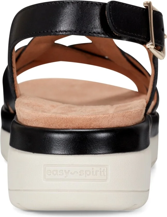 Easy Spirit Women's Indie Strappy Sandals - Red/Gold Leather - Image 7
