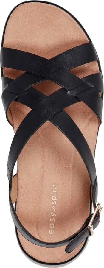 Easy Spirit Women's Indie Strappy Sandals - Red/Gold Leather - Image 8