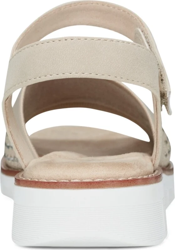 Easy Spirit Women's Jaela Embellished eFlex Flat Sandals - Black, Silver - Image 11
