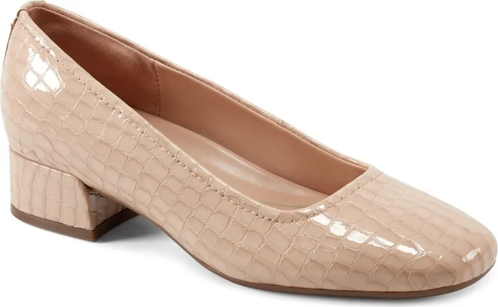 Natural Patent Leather Croco