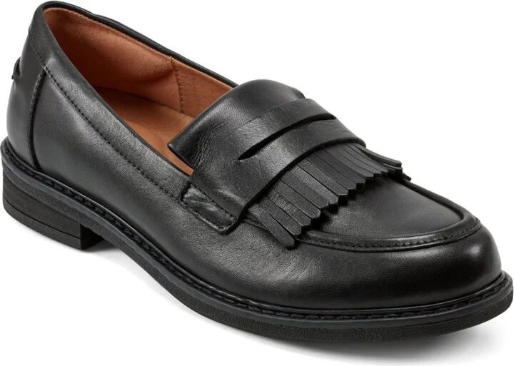 Easy Spirit Women's Jett Fringe eFlex Slip-On Penny Loafers