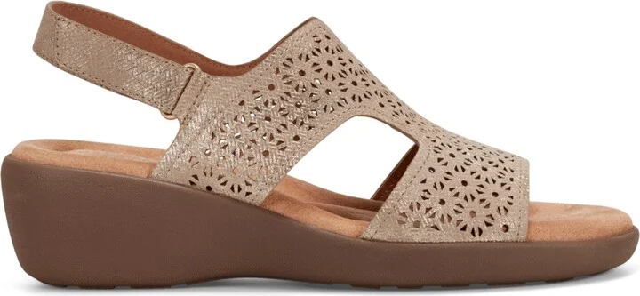 Easy Spirit Women's Kali Low Wedge Slingback Sandals - Image 6