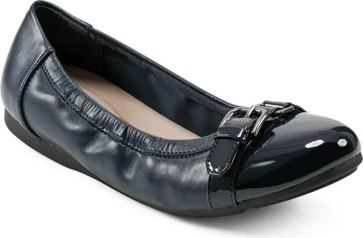 Easy Spirit Women's Kenna Buckle Slip-On Ballet Flats