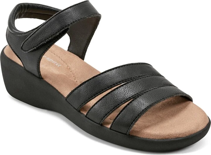 Easy Spirit Women's Kenton Strappy Low Wedge Sandals