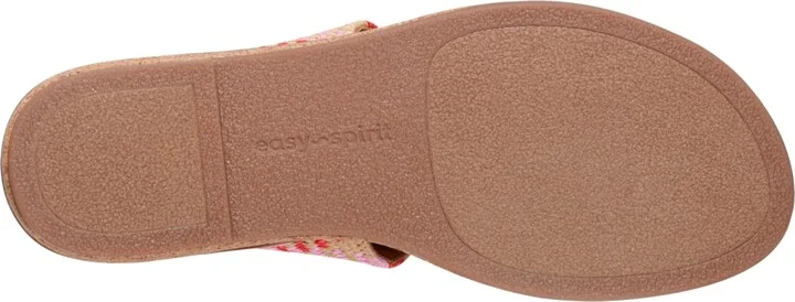 Easy Spirit Women's Lana Double Band Flat Slingback Sandals - Black/Beige - Image 9