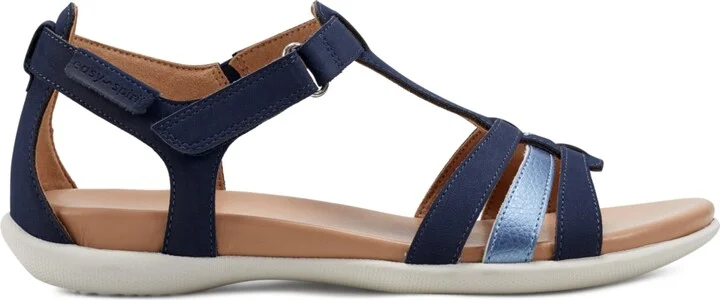 Easy Spirit Women's Leia Strappy Lightweight Sandals - Navy/Pearlized Blue - Image 2