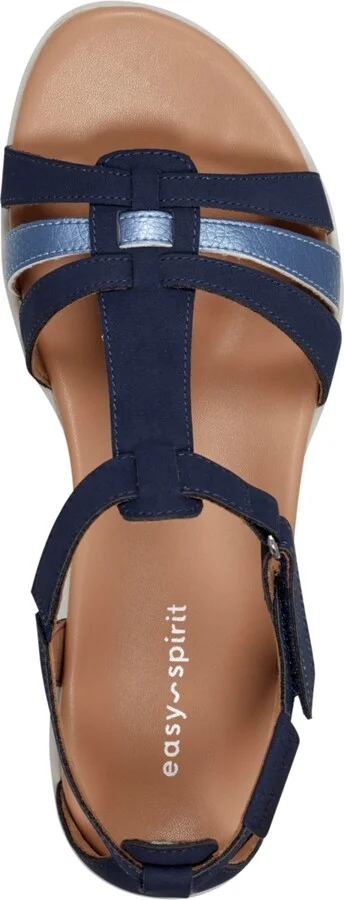 Easy Spirit Women's Leia Strappy Lightweight Sandals - Navy/Pearlized Blue - Image 4