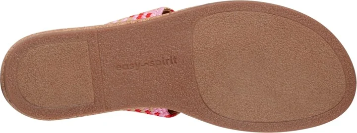 Easy Spirit Women's Loyal Woven Double Band Slip-On Sandals - Natural/Black Multi - Image 9