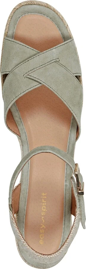 Easy Spirit Women's Shandra Ankle Strap Round Toe Wedge Sandals - Image 4