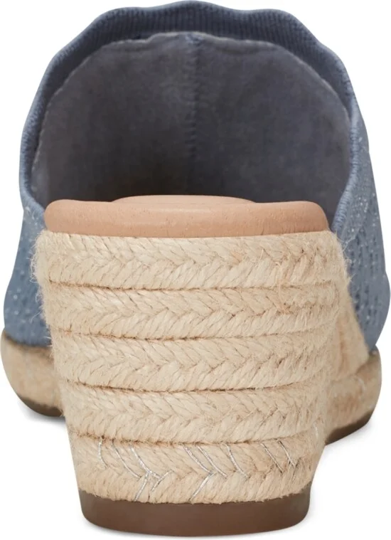 Easy Spirit Women's Shanice Espadrille Wedge Sandals - Blue/Silver - Image 3