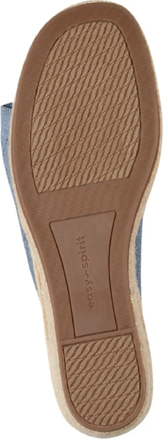 Easy Spirit Women's Shanice Espadrille Wedge Sandals - Blue/Silver - Image 5
