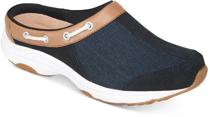 Navy Canvas,suede