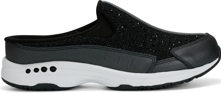 Easy Spirit Women's Traveltime Sparkle Slip-On Mule Walking Sneakers - Gray/Silver - Image 7