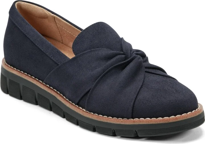 Easy Spirit Women's Vitalia eFlex Ruched Slip-On Loafers