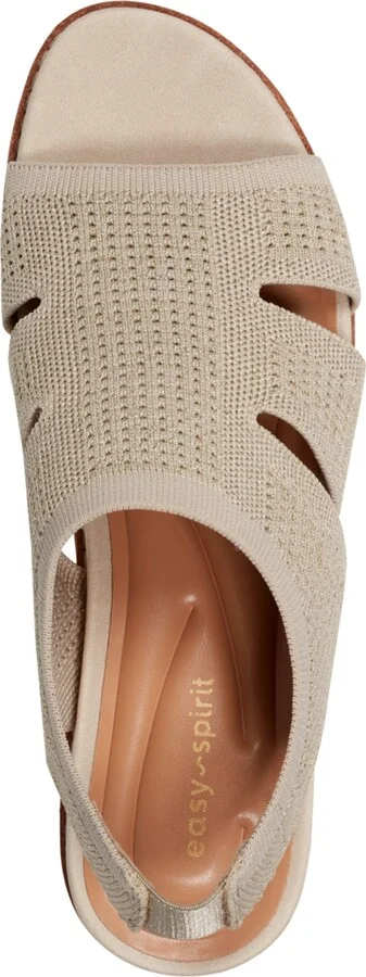 Easy Spirit Women's Winslow Lightweight Knit Sandals - Beige/Gold - Image 4