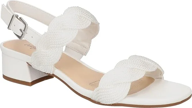 Easy Street Charee Women's Shoes White Woven : 11 M (B), Textile