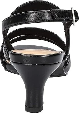 Easy Street Como Women's Sandals Black : 8 WW (EE), Synthetic - Image 4