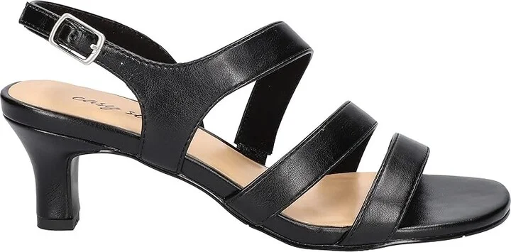 Easy Street Como Women's Sandals Black : 8 WW (EE), Synthetic - Image 5