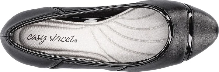 Easy Street Datia High Women's Heels Black : 6 W (D), Leather - Image 2