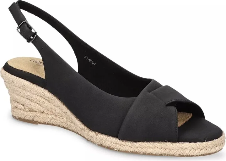 Easy Street Devlin Espadrille Wedge Sandal