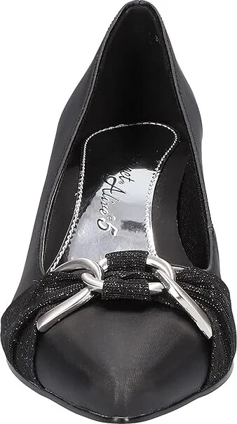 Easy Street Electa Women's Shoes Black Satin : 6.5 N (AA), Synthetic - Image 5