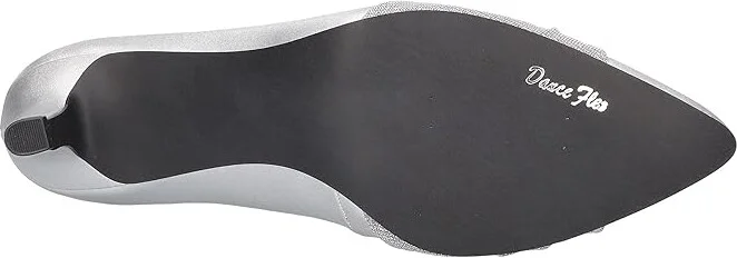 Easy Street Electa Women's Shoes Silver Satin : 6.5 N (AA), Synthetic - Image 3