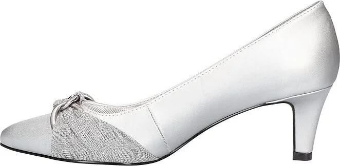 Easy Street Electa Women's Shoes Silver Satin : 6.5 N (AA), Synthetic - Image 6