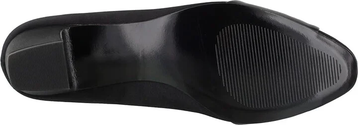 Easy Street Eloise Women's Shoes Black Satin : 6.5 N (AA), Synthetic - Image 3